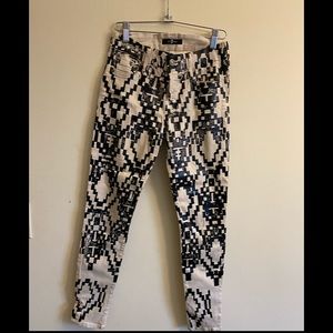 7 For All Mankind patterned skinny jeans